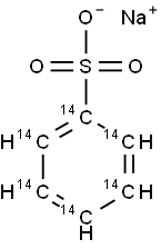 BENZENESULFONIC ACID [RING-14C(U)] SODIUM SALT Struktur