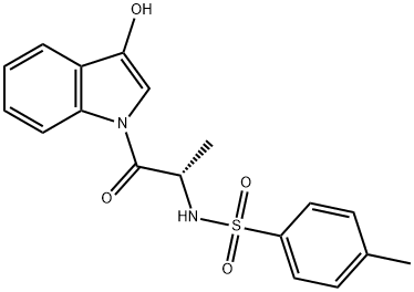 N-(TOSYL-L-ALANYL)-3-HYDROXYINDOLE Struktur