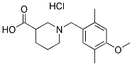 1-(4-METHOXY-2,5-DIMETHYLBENZYL)PIPERIDINE-3-CARBOXYLIC ACID HYDROCHLORIDE Struktur