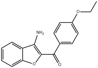 (3-AMINO-1-BENZOFURAN-2-YL)(4-ETHOXYPHENYL)METHANONE Struktur