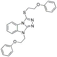 9-(2-PHENOXY-ETHYL)-3-(2-PHENOXY-ETHYLSULFANYL)-9H-BENZO[4,5]IMIDAZO[2,1-C][1,2,4]TRIAZOLE Struktur