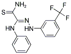 (2Z)-2-ANILINO-2-{[3-(TRIFLUOROMETHYL)PHENYL]HYDRAZONO}ETHANETHIOAMIDE Struktur