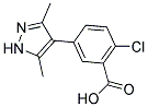 2-CHLORO-5-(3,5-DIMETHYL-1H-PYRAZOL-4-YL)-BENZOIC ACID Struktur