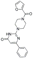 2-[4-(2-FUROYL)PIPERAZIN-1-YL]-6-PHENYLPYRIMIDIN-4(3H)-ONE Struktur