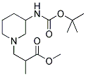 3-(3-TERT-BUTOXYCARBONYLAMINO-PIPERIDIN-1-YL)-2-METHYL-PROPIONIC ACID METHYL ESTER Struktur