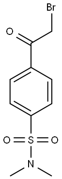 4-(BROMOACETYL)-N,N-DIMETHYLBENZENESULFONAMIDE Struktur