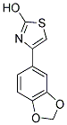 4-BENZO[1,3]DIOXOL-5-YL-THIAZOL-2-OL Struktur