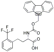 (S)-2-(9H-FLUOREN-9-YLMETHOXYCARBONYLAMINO)-4-(2-TRIFLUOROMETHYL-PHENYL)-BUTYRIC ACID Struktur