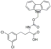 (S)-4-(3,5-DICHLORO-PHENYL)-2-(9H-FLUOREN-9-YLMETHOXYCARBONYLAMINO)-BUTYRIC ACID Struktur