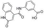 3-[[(2-OXO-1,2-DIHYDROQUINOLIN-4-YL)CARBONYL]AMINO]BENZOIC ACID Struktur