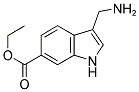 3-AMINOMETHYL-1H-INDOLE-6-CARBOXYLIC ACID ETHYL ESTER Struktur