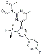 N-ACETYL-N-{4-[3-(4-FLUOROPHENYL)-5-(TRIFLUOROMETHYL)-1H-PYRAZOL-1-YL]-6-METHYLPYRIMIDIN-2-YL}ACETAMIDE Struktur