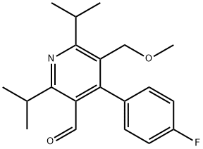 2,6-DIISOPROPYL-4-(4-FLUOROPHENYL)-5-METHOXYMETHYLPYRIDINE-3-CARBOXALDEHYDE Struktur