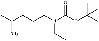 N-(T-BOC)-N-ETHYL-4-AMINOPENTYLAMINE Struktur