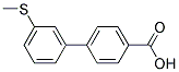 3'-METHYLSULFANYLBIPHENYL-4-CARBOXYLIC ACID Struktur