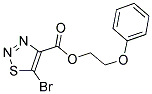 2-PHENOXYETHYL 5-BROMO-1,2,3-THIADIAZOLE-4-CARBOXYLATE Struktur