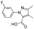 1-(3-FLUOROPHENYL)-3,4-DIMETHYL-1H-PYRAZOLE-5-CARBOXYLIC ACID Struktur