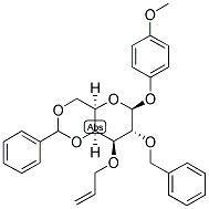 4-METHOXYPHENYL 3-O-ALLYL-2-O-BENZYL-4,6-O-BENZYLIDENE-BETA-D-GALACTOPYRANOSIDE Structure