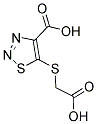 5-[(CARBOXYMETHYL)THIO]-1,2,3-THIADIAZOLE-4-CARBOXYLIC ACID Struktur