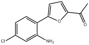 1-[5-(2-AMINO-4-CHLORO-PHENYL)-FURAN-2-YL]-ETHANONE Struktur