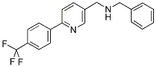 1-PHENYL-N-((6-[4-(TRIFLUOROMETHYL)PHENYL]PYRIDIN-3-YL)METHYL)METHANAMINE Struktur