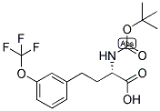 (S)-2-TERT-BUTOXYCARBONYLAMINO-4-(3-TRIFLUOROMETHOXY-PHENYL)-BUTYRIC ACID Struktur