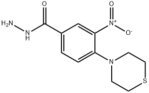 3-NITRO-4-(1,4-THIAZINAN-4-YL)BENZENECARBOHYDRAZIDE Struktur