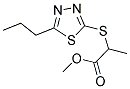 METHYL 2-[(5-PROPYL-1,3,4-THIADIAZOL-2-YL)SULFANYL]PROPANOATE Struktur