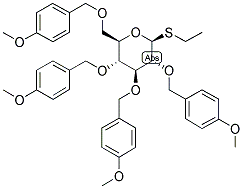 ETHYL TETRA-O-(4-METHOXYBENZYL)-BETA-D-THIOGLUCOPYRANOSIDE Struktur