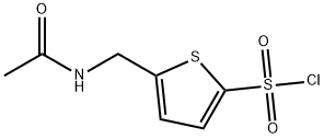 5-[(ACETYLAMINO)METHYL]THIOPHENE-2-SULFONYL CHLORIDE Struktur