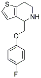 4-(4-FLUORO-PHENOXYMETHYL)-4,5,6,7-TETRAHYDRO-THIENO[3,2-C]PYRIDINE Struktur