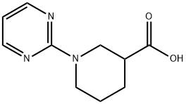 1-PYRIMIDIN-2-YLPIPERIDINE-3-CARBOXYLIC ACID Struktur