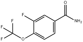 3-FLUORO-4-(TRIFLUOROMETHOXY)BENZAMIDE Struktur