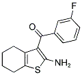 (2-AMINO-4,5,6,7-TETRAHYDRO-1-BENZOTHIEN-3-YL)(3-FLUOROPHENYL)METHANONE Struktur