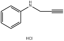 PHENYL-PROP-2-YNYL-AMINE HYDROCHLORIDE Struktur