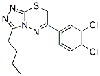 3-BUTYL-6-(3,4-DICHLOROPHENYL)-7H-[1,2,4]TRIAZOLO[3,4-B][1,3,4]THIADIAZINE Struktur