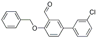 4-(BENZYLOXY)-3'-CHLORO[1,1'-BIPHENYL]-3-CARBALDEHYDE Struktur