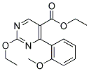 ETHYL-2-ETHOXY-4-(2-METHOXY PHENYL) PYRIMIDINE-5-CARBOXYLATE Struktur