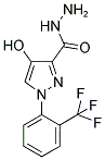 4-HYDROXY-1-[2-(TRIFLUOROMETHYL)PHENYL]-1H-PYRAZOLE-3-CARBOHYDRAZIDE Struktur