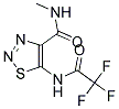 N-METHYL-5-[(TRIFLUOROACETYL)AMINO]-1,2,3-THIADIAZOLE-4-CARBOXAMIDE Struktur