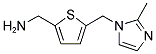 (5-[(2-METHYL-1H-IMIDAZOL-1-YL)METHYL]-2-THIENYL)METHANAMINE Struktur