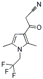 3-[2,5-DIMETHYL-1-(2,2,2-TRIFLUOROETHYL)-1H-PYRROL-3-YL]-3-OXOPROPANENITRILE Struktur