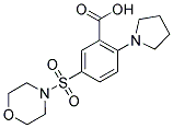 5-(MORPHOLIN-4-YLSULFONYL)-2-PYRROLIDIN-1-YLBENZOIC ACID Struktur