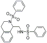 N-([2-(PHENYLSULFONYL)-1,2,3,4-TETRAHYDRO-1-ISOQUINOLINYL]METHYL)BENZENESULFONAMIDE Struktur