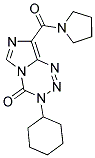 3-CYCLOHEXYL-8-(PYRROLIDIN-1-YLCARBONYL)IMIDAZO[5,1-D][1,2,3,5]TETRAZIN-4(3H)-ONE Struktur