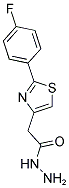 2-[2-(4-FLUOROPHENYL)-1,3-THIAZOL-4-YL]ACETOHYDRAZIDE Struktur