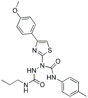 N~1~-(4-METHYLPHENYL)-1-[4-(4-METHOXYPHENYL)-1,3-THIAZOL-2-YL]-N~2~-PROPYL-1,2-HYDRAZINEDICARBOXAMIDE Struktur