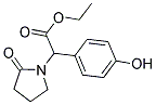 (4-HYDROXY-PHENYL)-(2-OXO-PYRROLIDIN-1-YL)-ACETIC ACID ETHYL ESTER Struktur