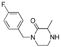 1-(4-FLUOROBENZYL)-3-METHYLPIPERAZIN-2-ONE Struktur