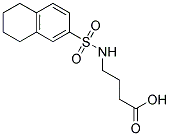 4-[(5,6,7,8-TETRAHYDRONAPHTHALEN-2-YLSULFONYL)AMINO]BUTANOIC ACID Struktur